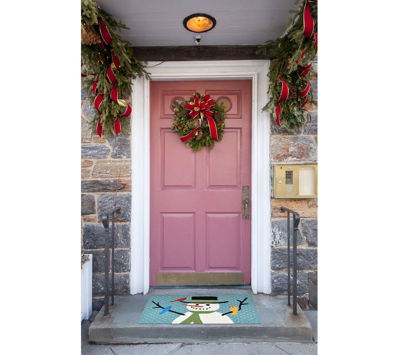 Lush Decor Fro ntporch Snowman And Friends Ru g Blue 30" x 48 — View 2