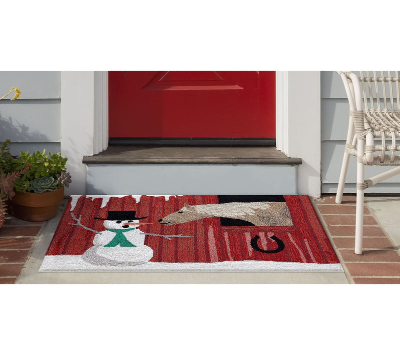 Lush Decor Frontporch Farm to Table Rug Red 20" x 30" — View 2