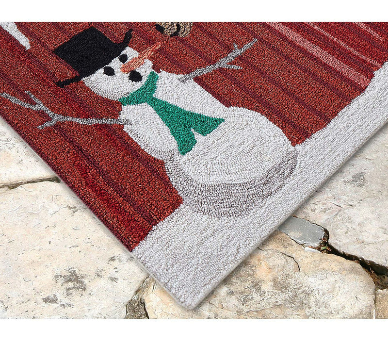 Lush Decor Frontporch Farm to Table Rug Red 20" x 30" — View 3