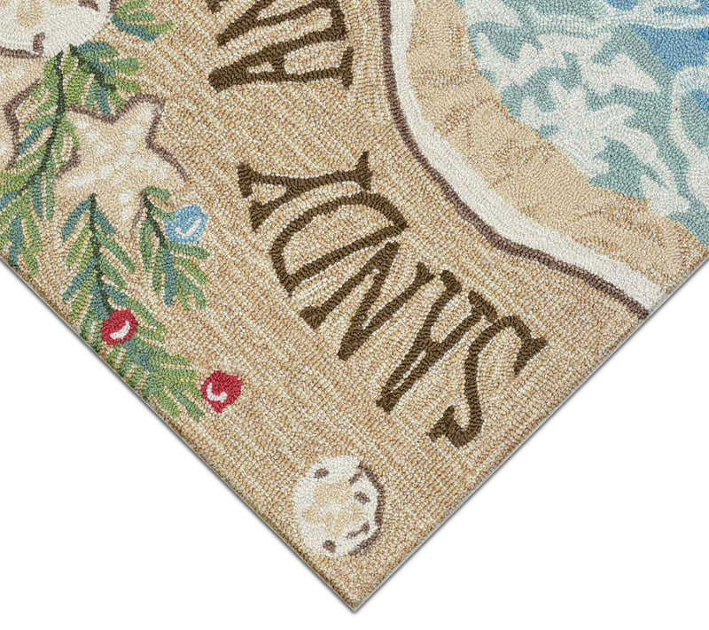 Lush Decor Frontporch Sandy & Bright Rug Sand0" x 48" — View 3