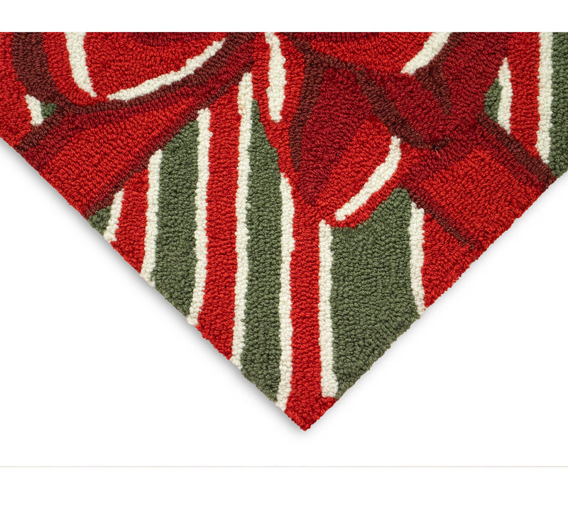 Lush Decor Frontporch Giftbox Rug Red 30" x 48" — View 3