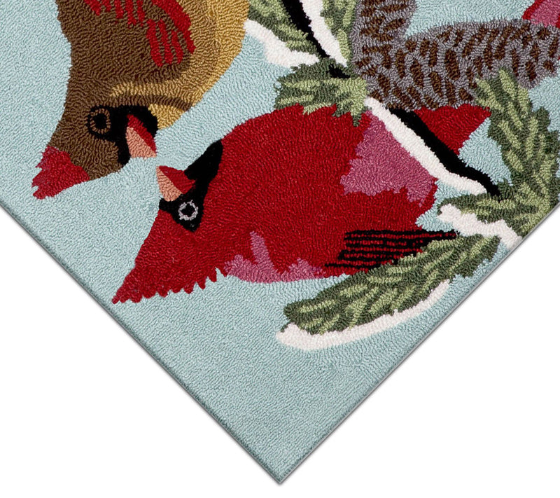 Lush Decor Fro ntporch Cardina ls Rug Sky 20"X 30" — View 3