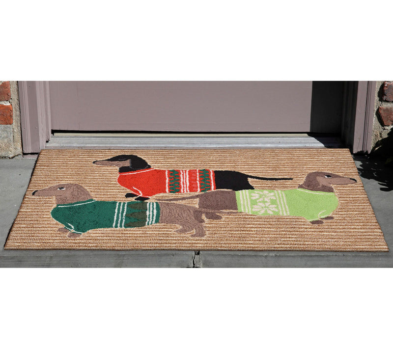 Lush Decor Frontporch Holiday Hounds Rug Neutral 20"X30" — View 2