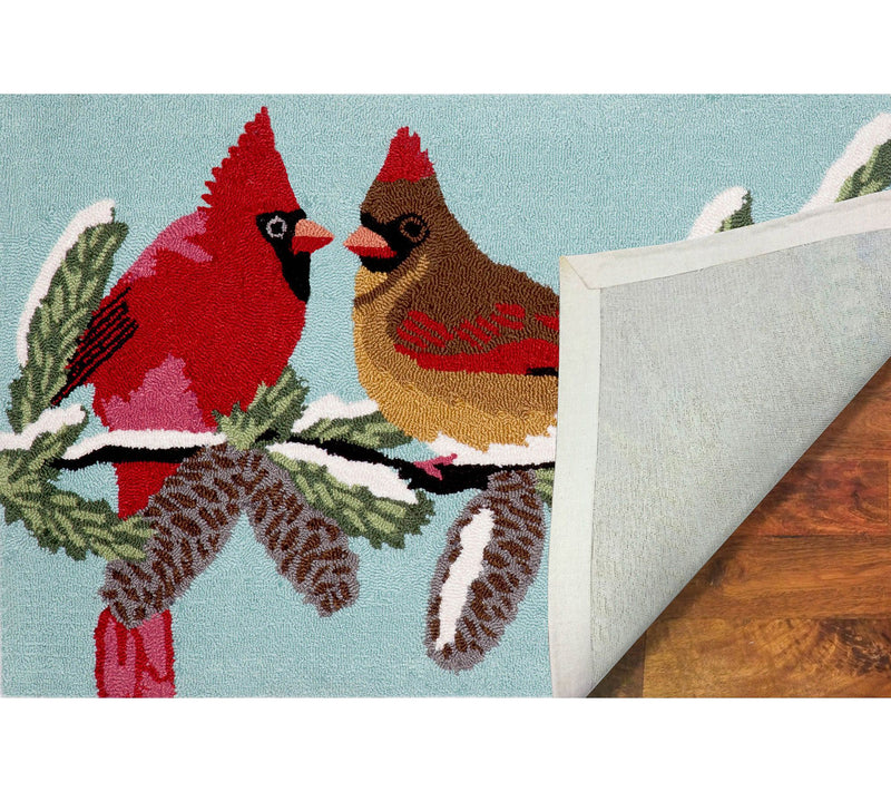 Lush Decor Frontporch Cardinals Rug Sky 24"X36" — View 4