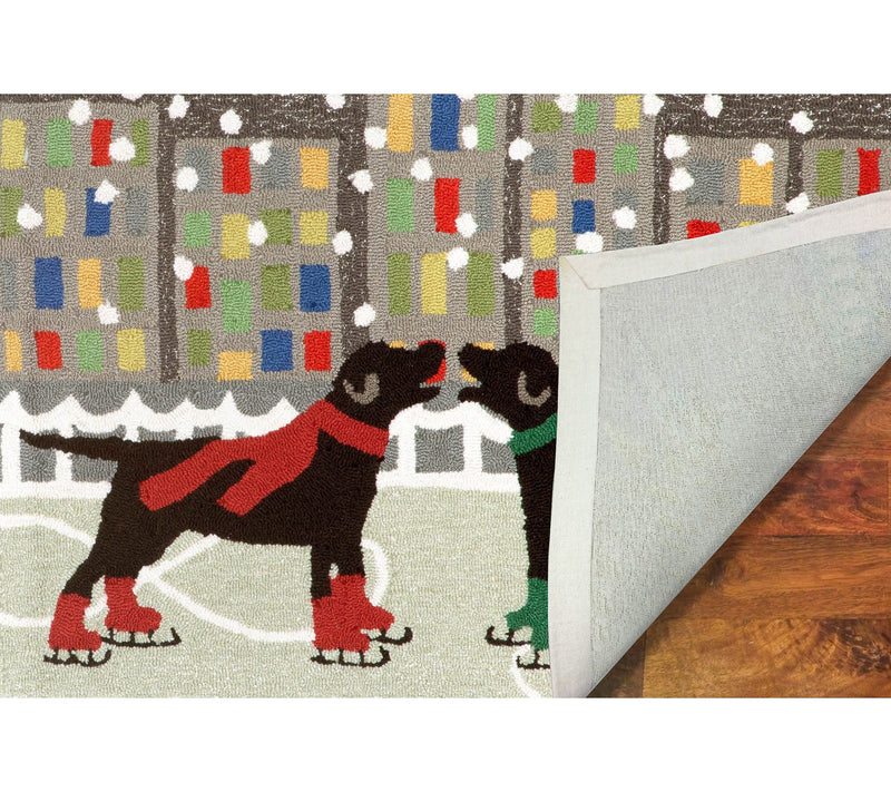 Lush Decor Frontporch Holiday Ice Dogs Rug Multi 30"X48" — View 5