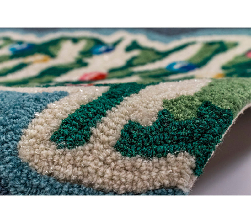 Lush Decor Frontporch Xmas Tree Rug Midnight 20" x 30" — View 4