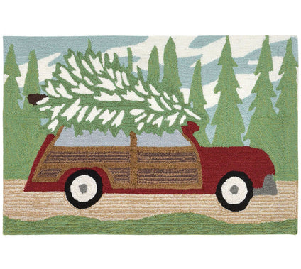 Lush Decor Fro ntporch Woody W onderland Rug P ine 20" x 30"