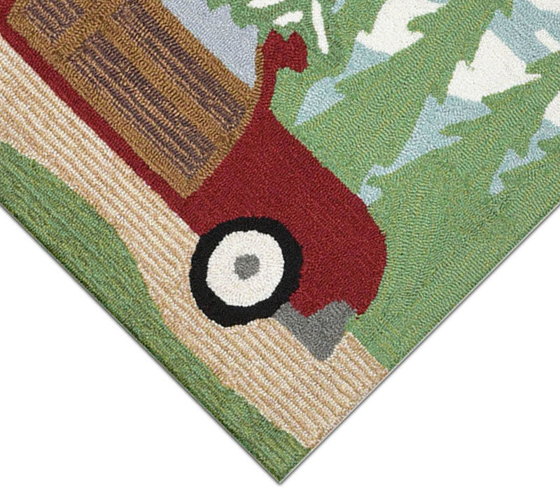 Lush Decor Frontporch Woody Wonderland Rug Pine 24" x 36" — View 3