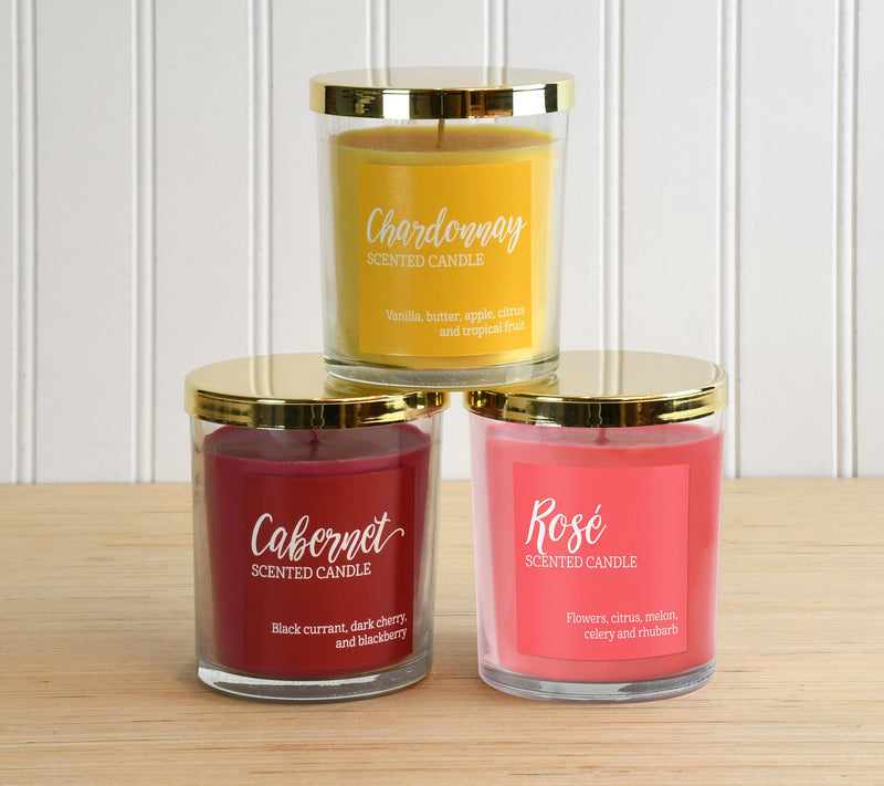 LumaBase Scented Candles-Wine Collection (set of 3) — View 4