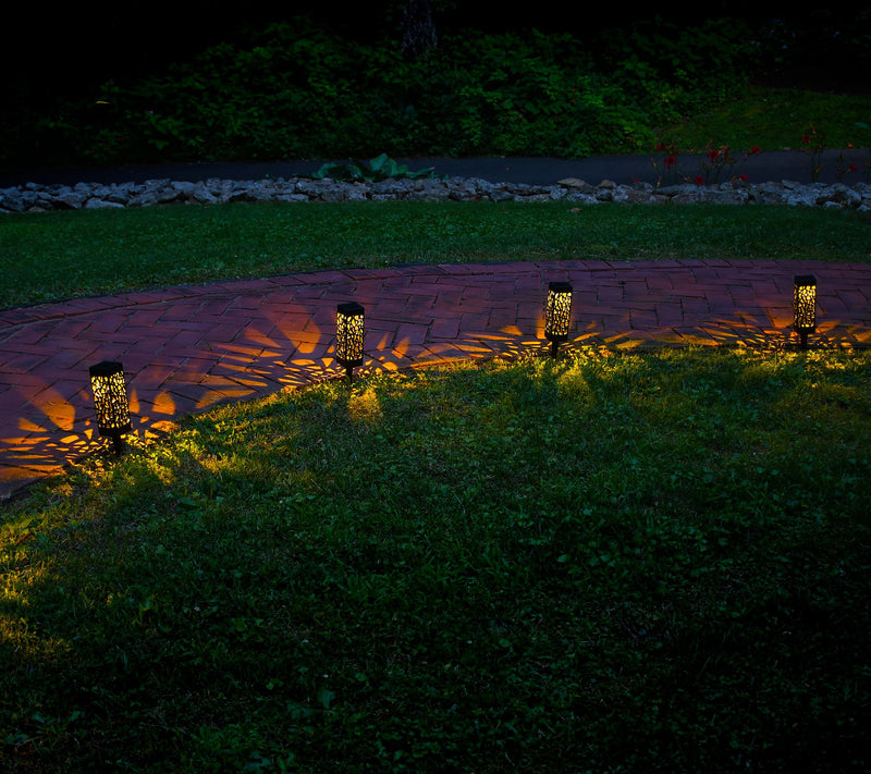 LumaBase Solar Powered Garden Lights - Set of 4 — View 3