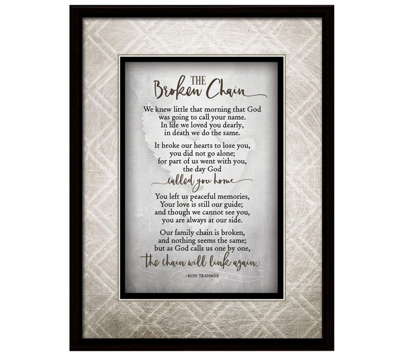 Dexsa Broken Chain Simple Expressions Wood Plaque with Easel — Main view