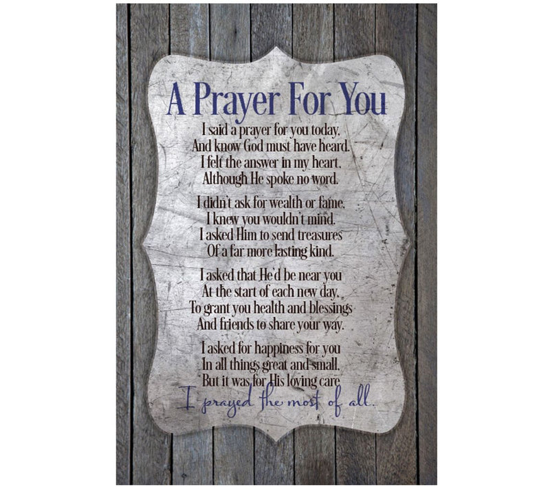 Dexsa A Prayer For You...New Horizons Wood Plaque — Main view