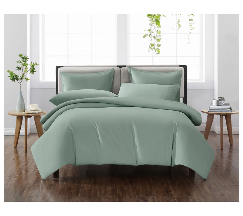 Cannon Heritage Solid Duvet Set Full/Queen Duvet Set — View 10