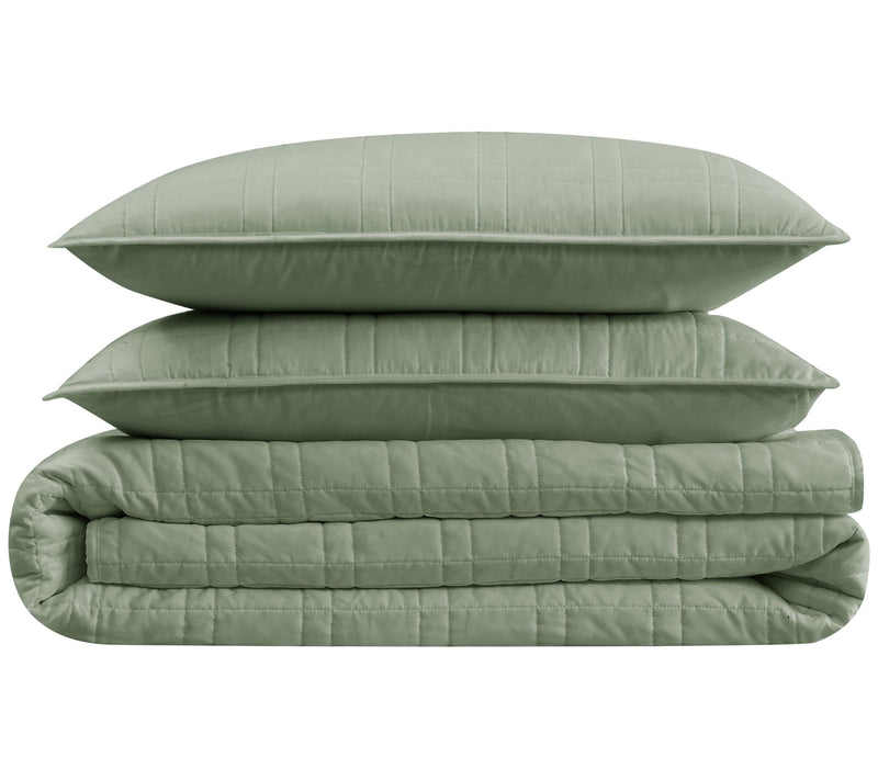 Cannon Heritage Solid Quilt Set Full/Queen Quilt Set — View 10