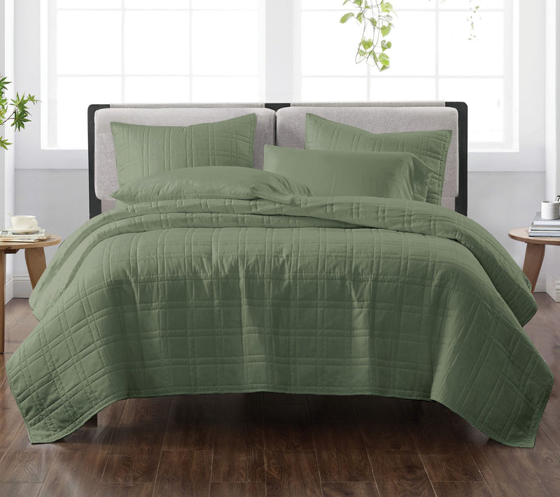 Cannon Heritage Solid Quilt Set Full/Queen Quilt Set — View 9