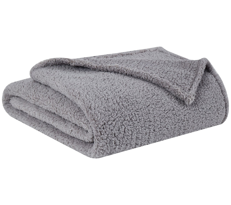 Brooklyn Loom Marshmallow Sherpa 50x60 Throw — View 7
