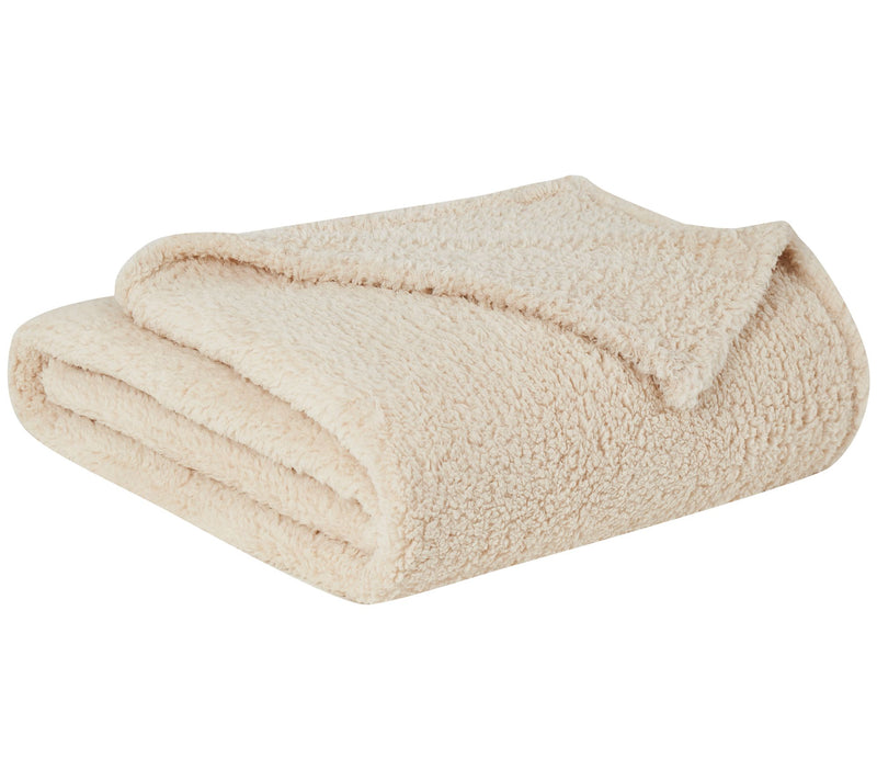 Brooklyn Loom Marshmallow Sherpa 50x60 Throw — View 9
