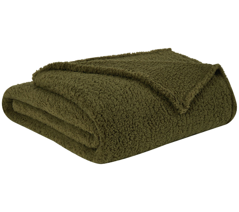 Brooklyn Loom Marshmallow Sherpa 50x60 Throw — View 15