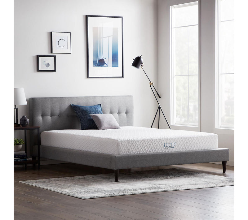 Lucid Comfort Collection 8" Firm Twin Memory Foam Mattress — View 2