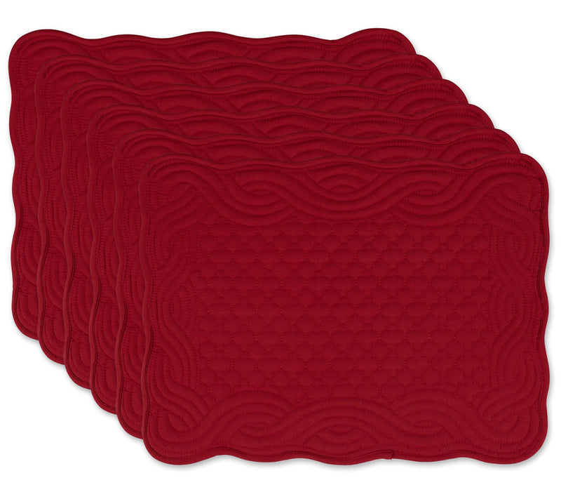 Design Imports Set of 6 Quilted Farmhouse Placemat — View 5