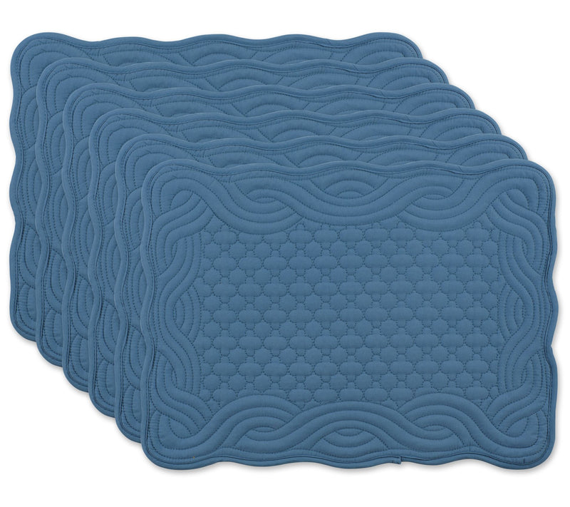 Design Imports Set of 6 Quilted Farmhouse Placemat — Main view