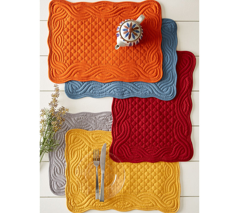 Design Imports Set of 6 Quilted Farmhouse Placemat — View 18