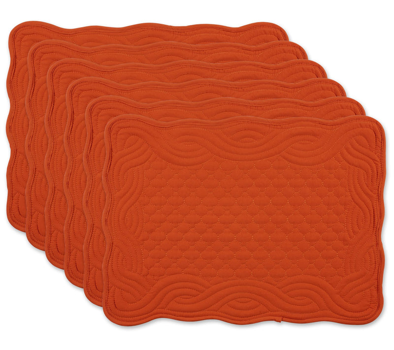 Design Imports Set of 6 Quilted Farmhouse Placemat — View 11