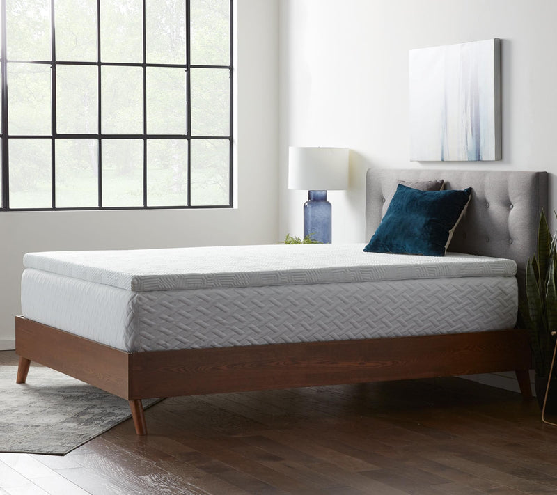 Lucid Comfort Collection 3" Gel  Topper with Cover, Twin — View 2