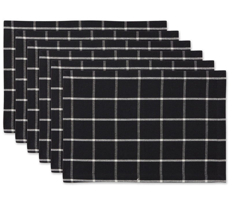 Design Imports Set of 6 Check Placemats — View 3