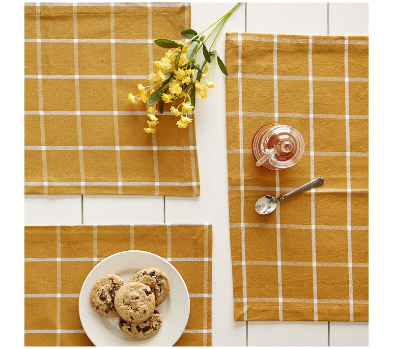 Design Imports Set of 6 Check Placemats — View 11