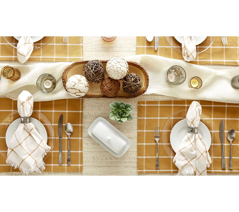 Design Imports Set of 6 Check Placemats — View 12
