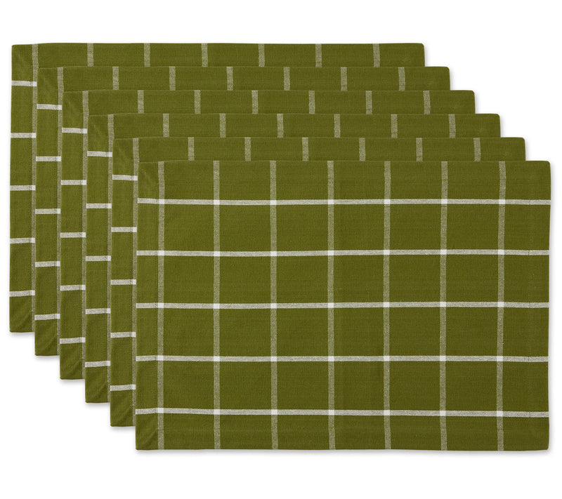 Design Imports Set of 6 Check Placemats — View 7