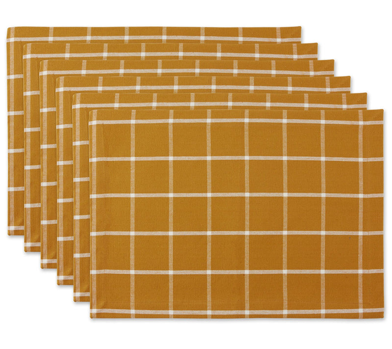 Design Imports Set of 6 Check Placemats — View 5