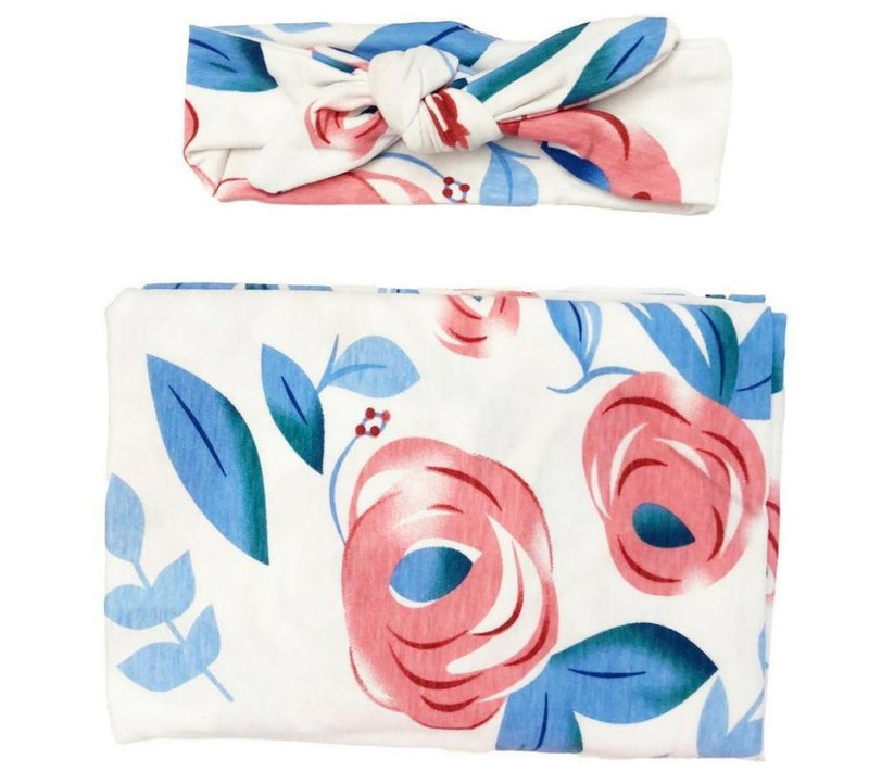 Headbands of Hope Baby Swaddle and Headband Set — View 3