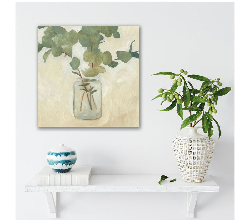 Courtside Market Greenery Still Life II 16x16 Canvas Wall Art — View 2