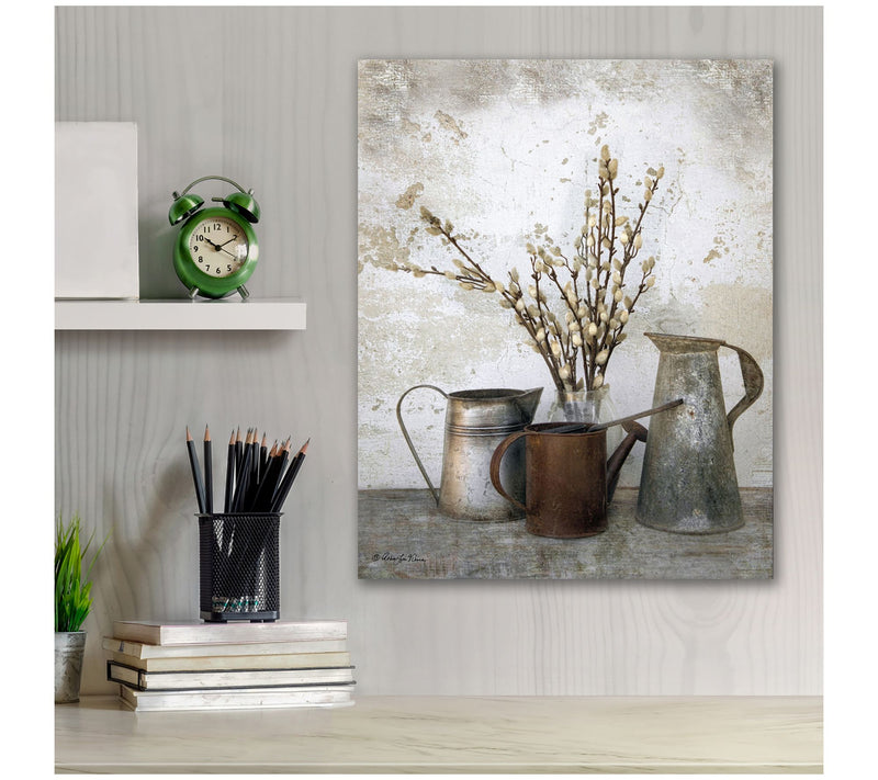 Courtside Market Three Watering Cans 16" x 20"Canvas Wall Art — View 2