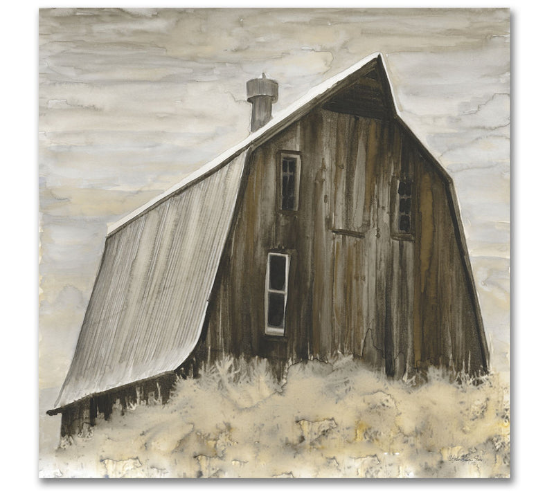 Courtside Market Rusted Barn 16x16 Canvas WallArt — Main view