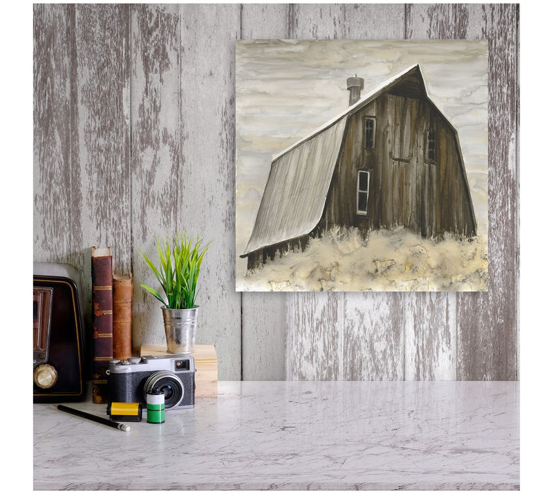 Courtside Market Rusted Barn 16x16 Canvas WallArt — View 2