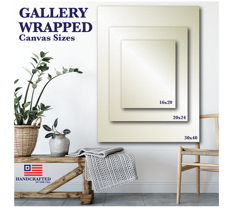 Courtside Market White Barn 16x20 Canvas Wall Art — View 3