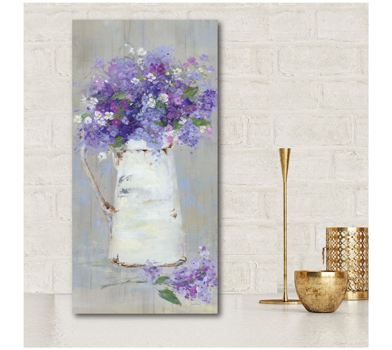 Courtside Market Woodgrain Pitcher 12x24 CanvasWall Art — View 2