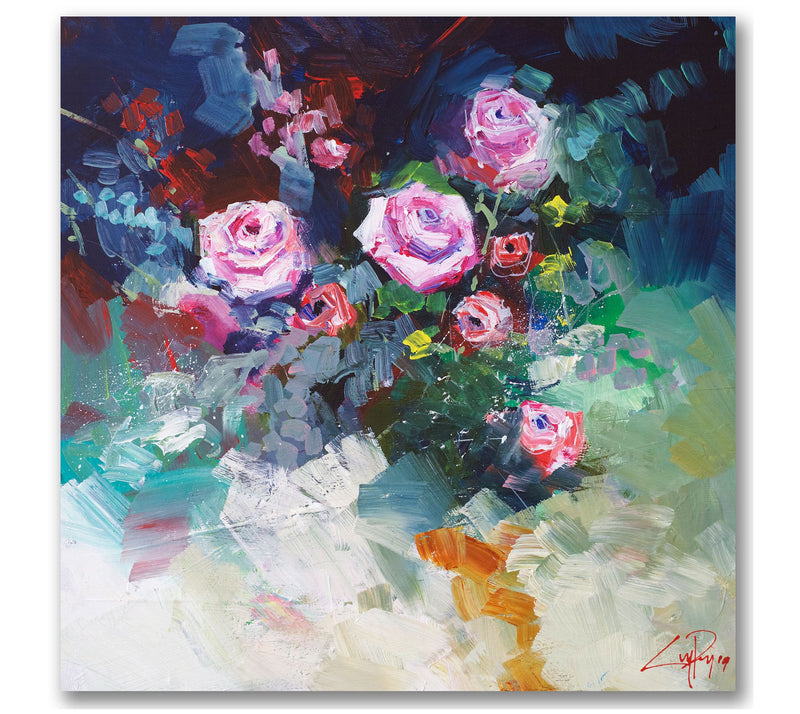 Courtside Market Roses 16x16 Canvas Wall Art — Main view