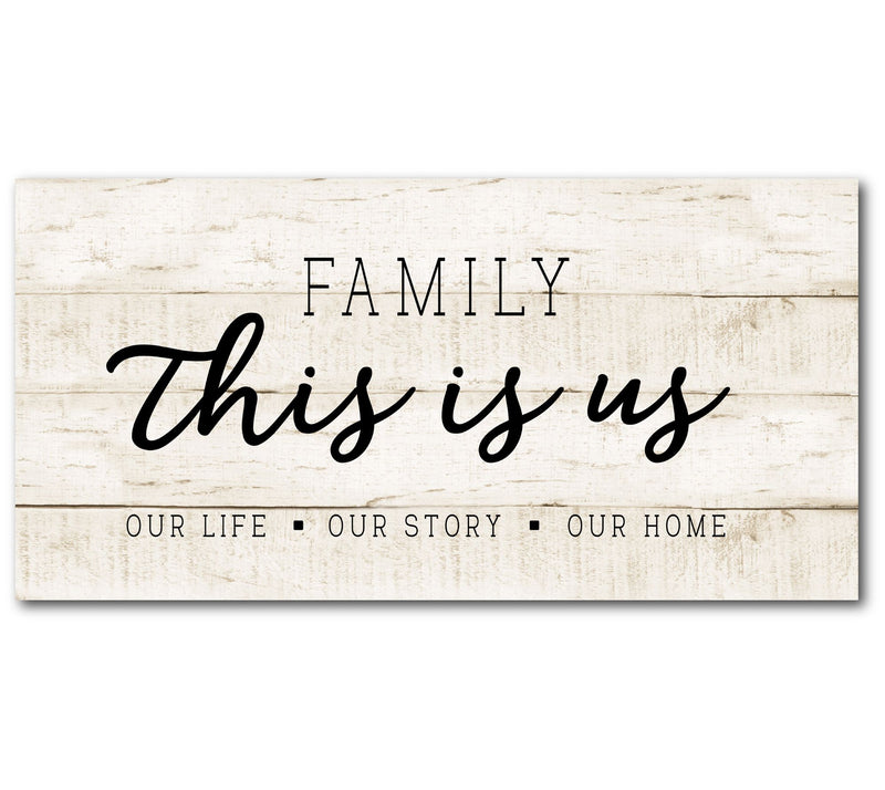 Courtside Market This Is Us 12x24 Canvas Wall Art — Main view