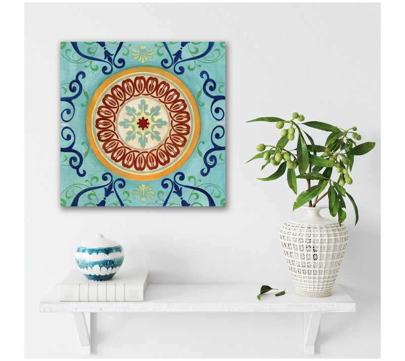 Courtside Market Jeweled Mosaic II 16x16 CanvasWall Art — View 2