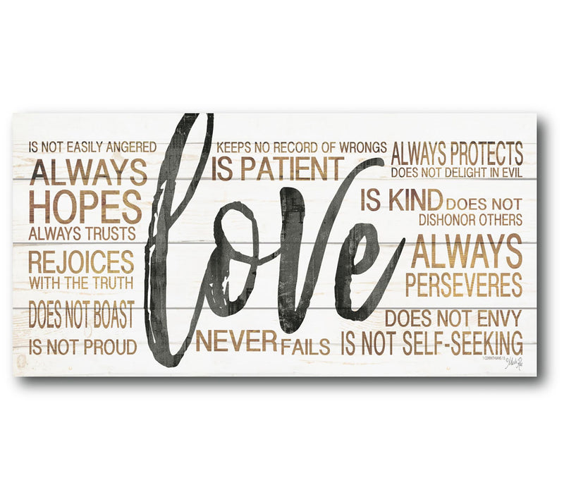 Courtside Market Love 12x24 Canvas Wall Art — Main view