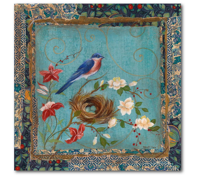 Courtside Market Feather Chic I 16x16 Canvas Wall Art — Main view