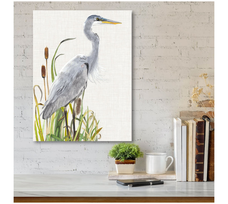 Courtside Market Waterbirds & Cattails I 16x20Canvas Wall Art — View 2