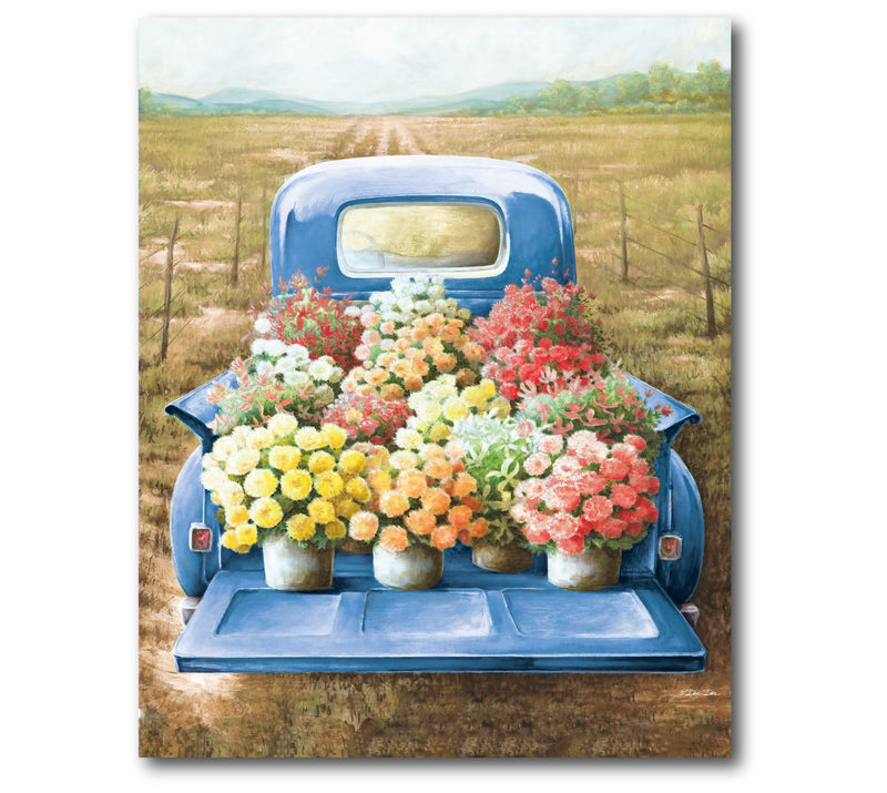 Courtside Market Flowers for Sale 18x24 CanvasWall Art — Main view