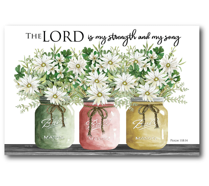 Courtside Market The Lord is My Strength 12x18Canvas Wall Art — Main view