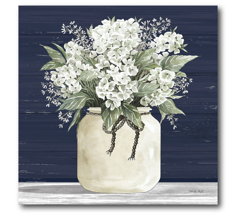 Courtside Market White Flower II 16x16 Canvas Wall Art — Main view