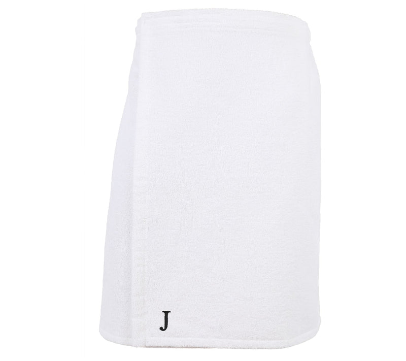 Linum Home Cotton Personalized Men's Terry BodyWrap White — View 39